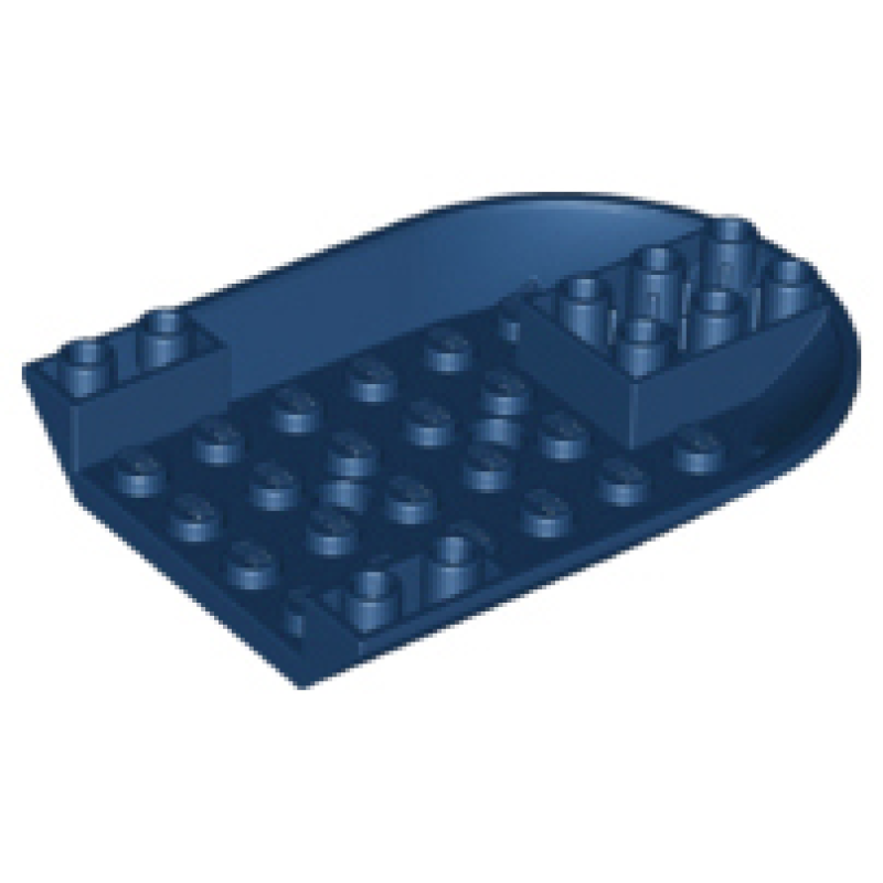 Vliegtuigromp gebogen voorkant 6x8 Dark Blue